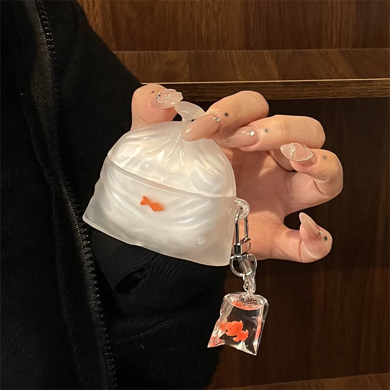 ins风锦鲤袋子吊坠耳机套