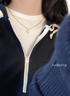 SoBerry丨铜镜爱心项链高保色