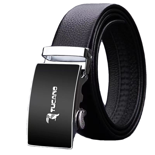 啄木鸟男真皮合金自动扣腰带耐用