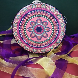 广西三月三铜鼓成品舞蹈老师专用鼓手上道具小月龄手拍鼓类乐器