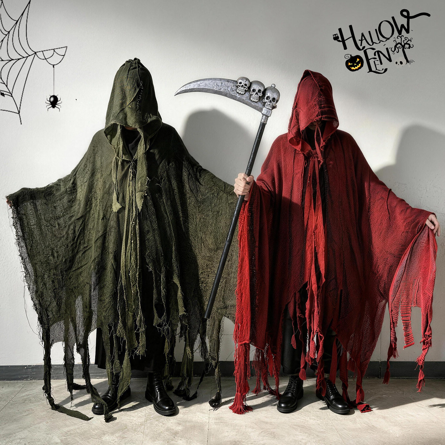万圣节死神cosplay氛围感穿搭