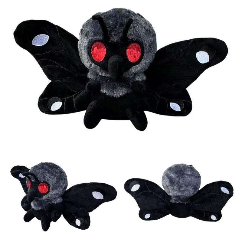 新品Mothman4Fallout游戏辐射神秘生物天娥人毛绒公仔玩