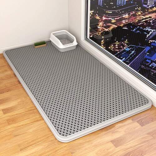 猫咪垫防带出防外溅双层加大可用品猫咪盆砂垫耐抓控砂垫水洗猫砂