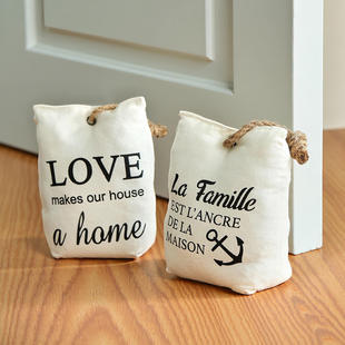 地中海风格 饰工艺防撞门挡摆件做旧防风 布艺门挡门塞装