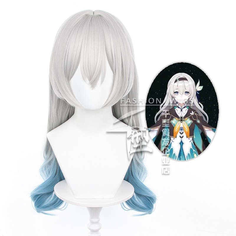 千型流萤cos假发染色渐变