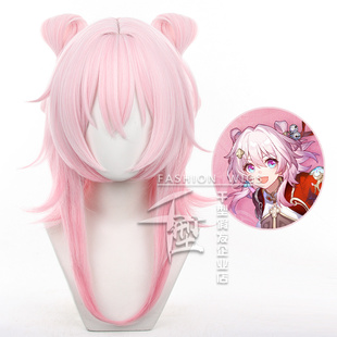 【千型】 崩坏星穹铁道 三月七cosplay假发 分体蝴蝶结