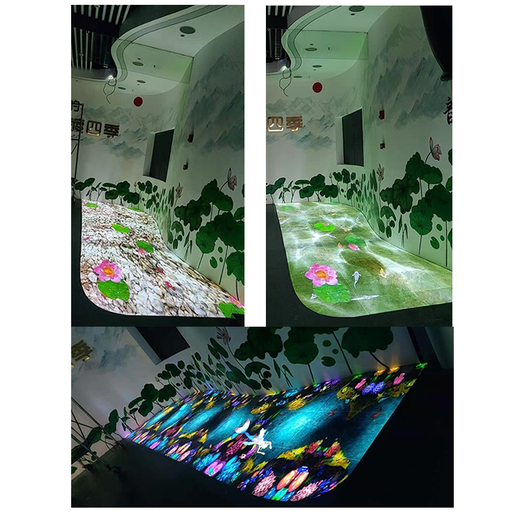 地面投影互动素材模板 地面投影互动图片下载 小麦优选