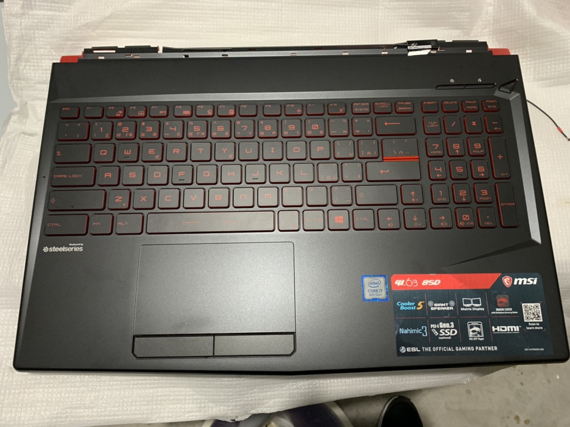 键盘GL63C壳GP63MS-16P5微星