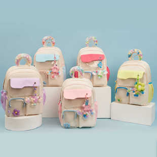 托米约翰双肩包可爱书包二次元女生小众大容量高颜值高中背包