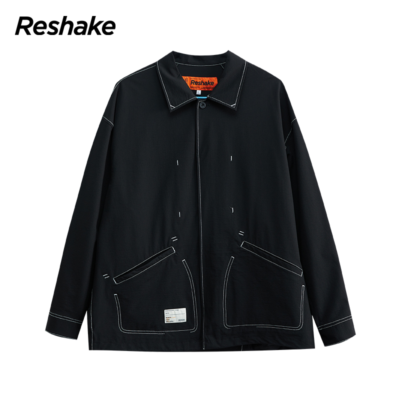 RESHAKE/后型格衬衫风衣