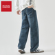 水洗冬季 FAIRWHALE 阔腿牛仔裤 男士 SHAKE 华菲·型格复古做旧美式