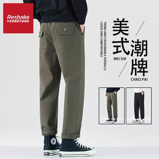 SHAKE 潮牌宽松直筒裤 华菲·型格锥形休闲裤 冬季 子 男士 FAIRWHALE