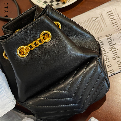 CTANDJIM菱格链条水桶包