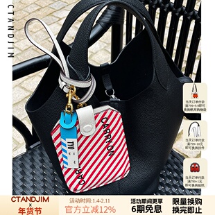 CTANDJIM老钱风黑银大容量托特包 腋下包 斜挎包 菜篮子