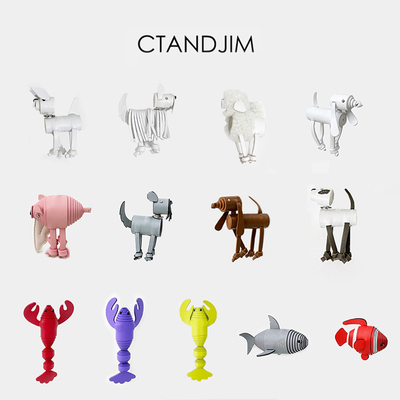 CTANDJIM羊皮制狗狗挂件