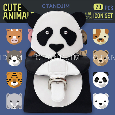 ctandjim牛皮制樱花摩托车手提包