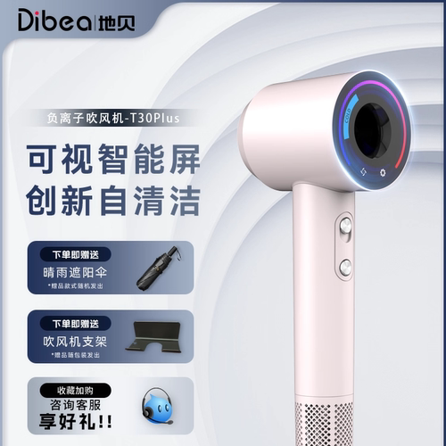 Dibea/地贝家用吹风机负离子护发大风力高速大功率速干风筒