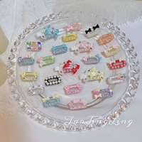 Корейские домашние животные ручной работы с раздавленными волосами BB Clip Teddy Yorkyhamalzes медведь медведь щенки для волос наклоны лак