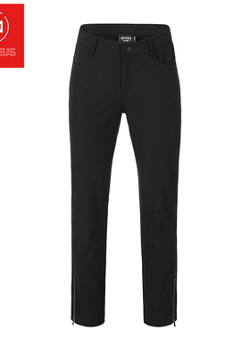 kroceus地球科学家秋冬款户外女款休闲防风舒适保暖抓绒软壳长裤