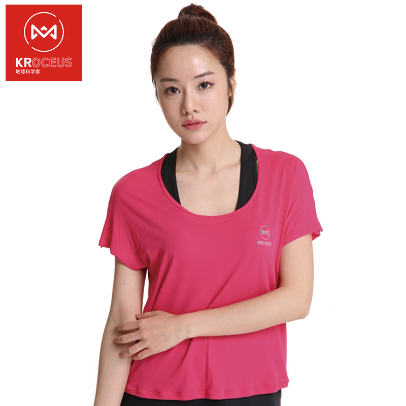 kroceus户外女士速干运动T恤