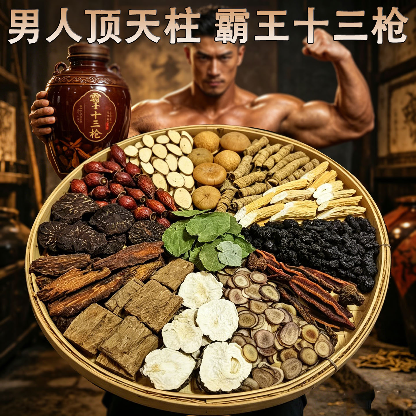 霸王十三枪男性泡酒料中药材肉苁蓉淫羊藿金樱子风流果杜仲牛大力