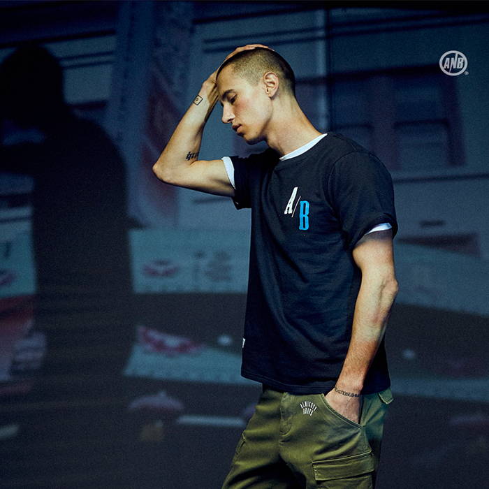 ¡¾Trendyzoo¡¿ANB2017SS A/B LOGO TSHIRT