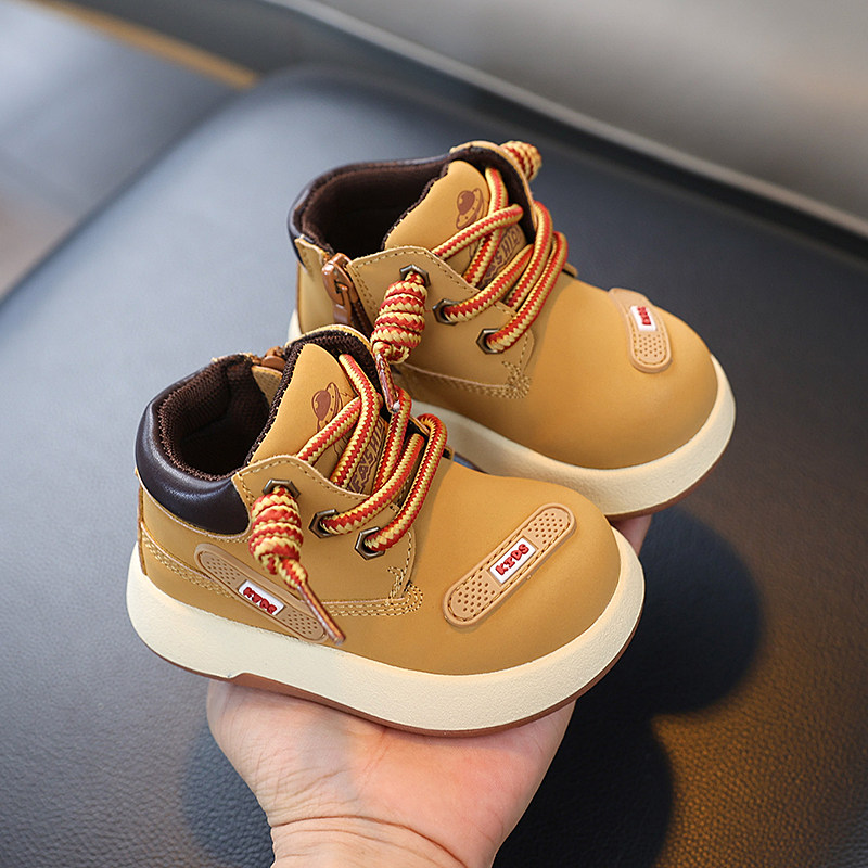 儿童马丁靴男童短靴秋冬宝宝鞋子2025新款大黄靴婴儿加绒女童棉靴,童鞋/婴儿鞋/亲子鞋,学步鞋,淘宝优惠券,粉丝福利购,淘宝优惠卷