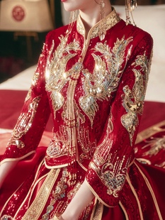 秀禾服2024年新款新娘结婚中式显瘦嫁衣复古敬酒礼服重工高级秀和