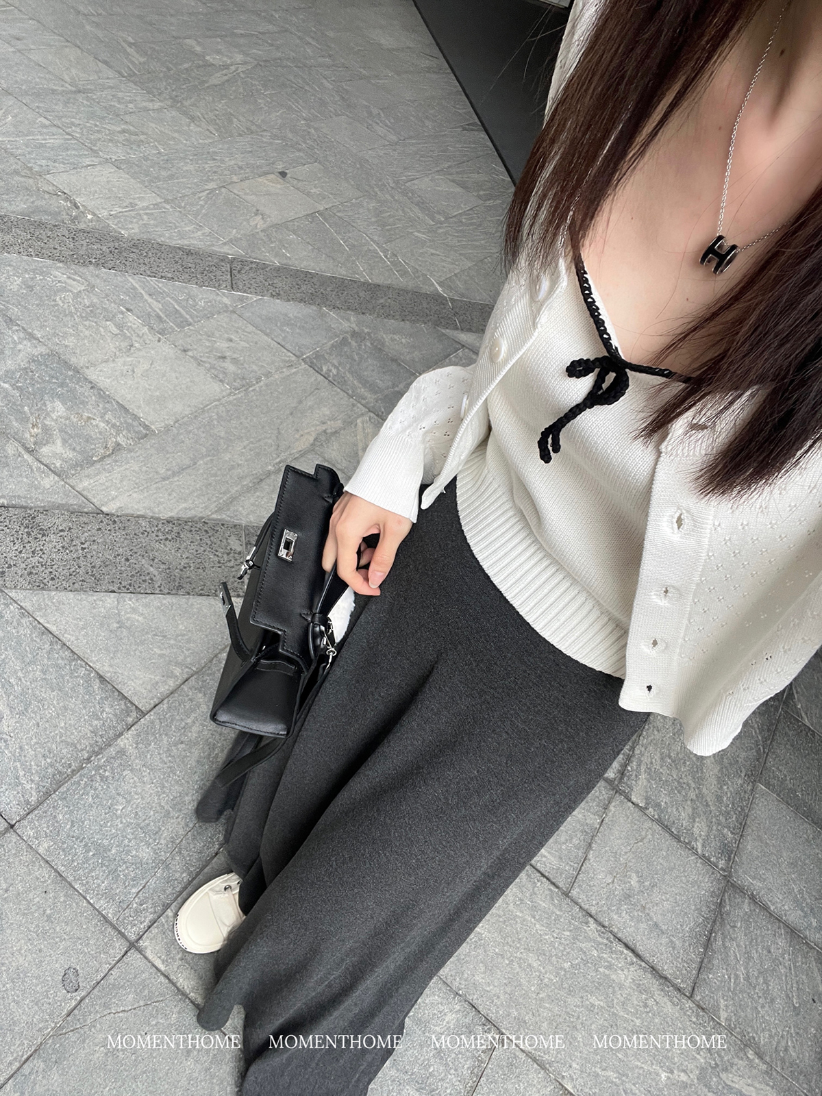 网孔针织开衫吊带衫女