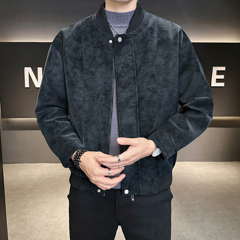 新款店主风皮衣男潮流休闲夹克外套大码男装818-大码P88小码P80,男装皮衣,星座1207-1