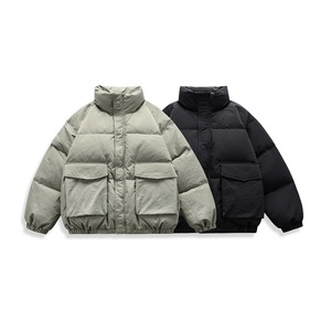 新标90绒 潮牌羽绒服男 美式宽松版 网红明星 可二开A133-P330图片