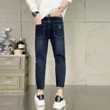 社会小伙@新款牛仔裤男韩版潮流轻奢微锥弹力YKK拉链NZK835-P65，男装牛仔裤，星座1207-1