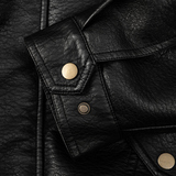 平铺@皮衣男日系宽松版港风外套机车立领夹克潮可二开PY896-P75，男装皮衣，星座1207-1