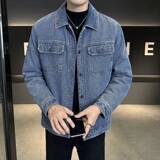 店主风@水洗牛仔棉衣男加绒加厚夹克外套棉服男式MY0928-P130，男装棉衣，星座1207-1