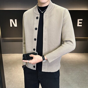 店主风@针织开衫男 轻奢夹克 休闲外套主推KS32505-P75图片