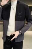 @店主风春秋新款针织开衫男刺绣外套男式夹克K8811-P70，男装夹克，星座1207-1