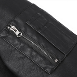 平铺@大码男装重工刺绣皮衣男棒球服休闲夹克PY899大码88小码P80，男装皮衣，星座1207-1