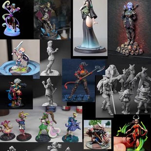 博德之门 龙与地下城 DND 跑团角色 魔法少女 酒馆 桌游棋子