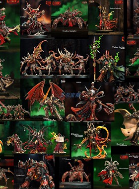 混沌战士叛军 黑色军团 红海盗  恶魔引擎终结者 战棋 棋子模型