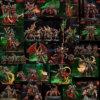 混沌战士叛军 黑色军团 红海盗  恶魔引擎终结者 战棋 棋子模型