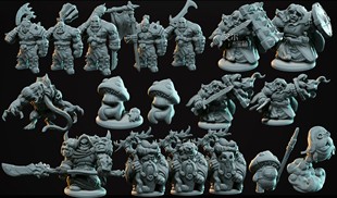 可爱欧克兽人加尔鲁什矮人防御者沙皮狗