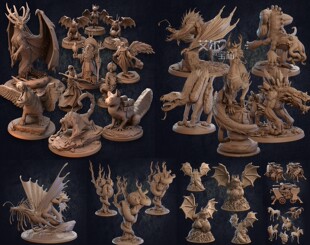 海皇龙泰坦巨蟒蛤蟆龙蝎尾狮灯笼龙中国龙蛇人弩车幼年神兽桌游棋