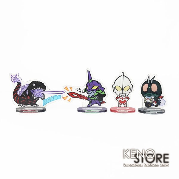 【可订】eva store限定 新日本英雄宇宙 哥斯拉q版亚克力立牌摆件