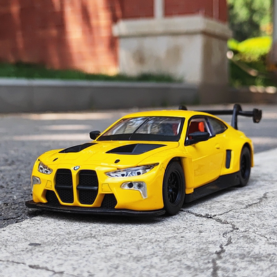正版132宝马M4GT3合金玩具车