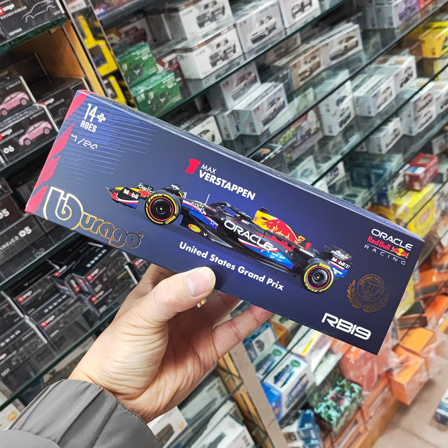 1/24红牛RB19奥斯汀赛季合金车
