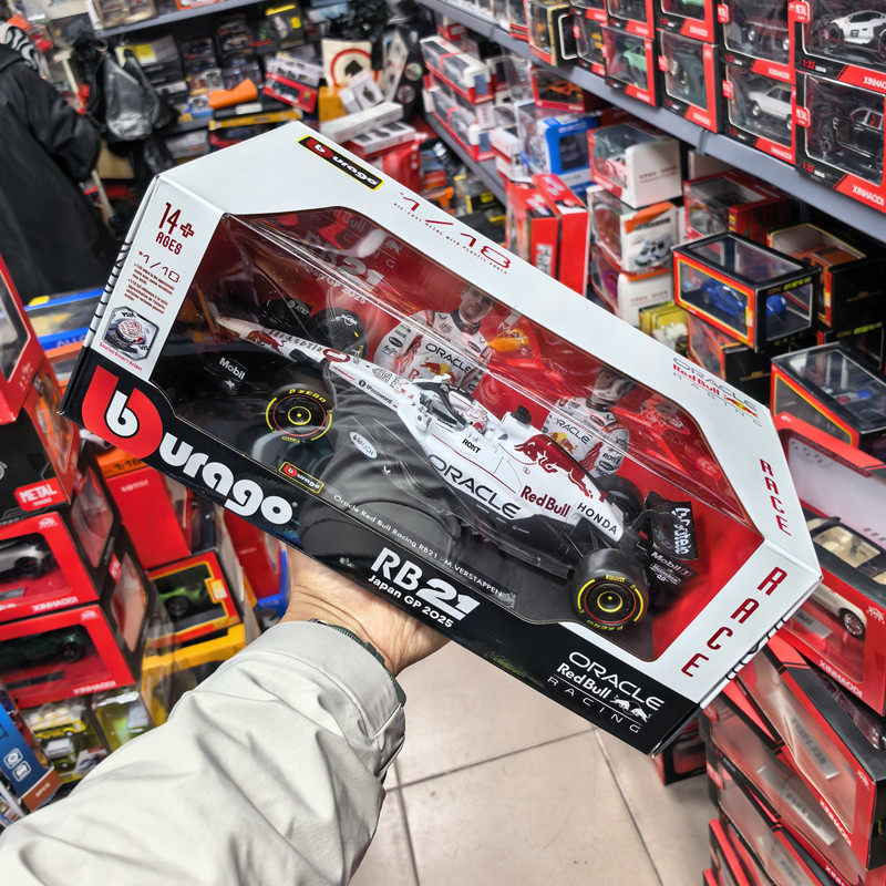 比美高1:18红牛RB21方程式F1赛车2025日本大奖赛仿真合金汽车模型