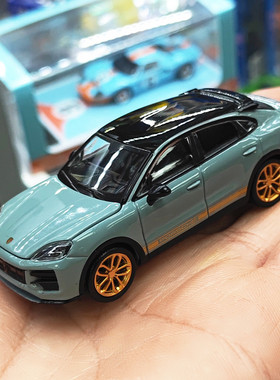 TH1/64保时捷卡宴 Turbo GT 小比例收藏金属车仿真合金小汽车模型