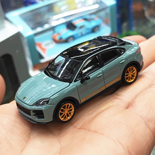 TH1/64保时捷卡宴 Turbo GT 小比例收藏金属车仿真合金小汽车模型