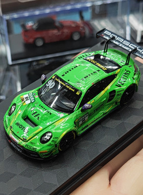 现货TH1/64保时捷911GT3 R DTM赛车版小比例合金汽车模型金属车模