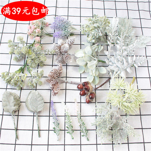 diy仿真森系手工饰品塑胶花环